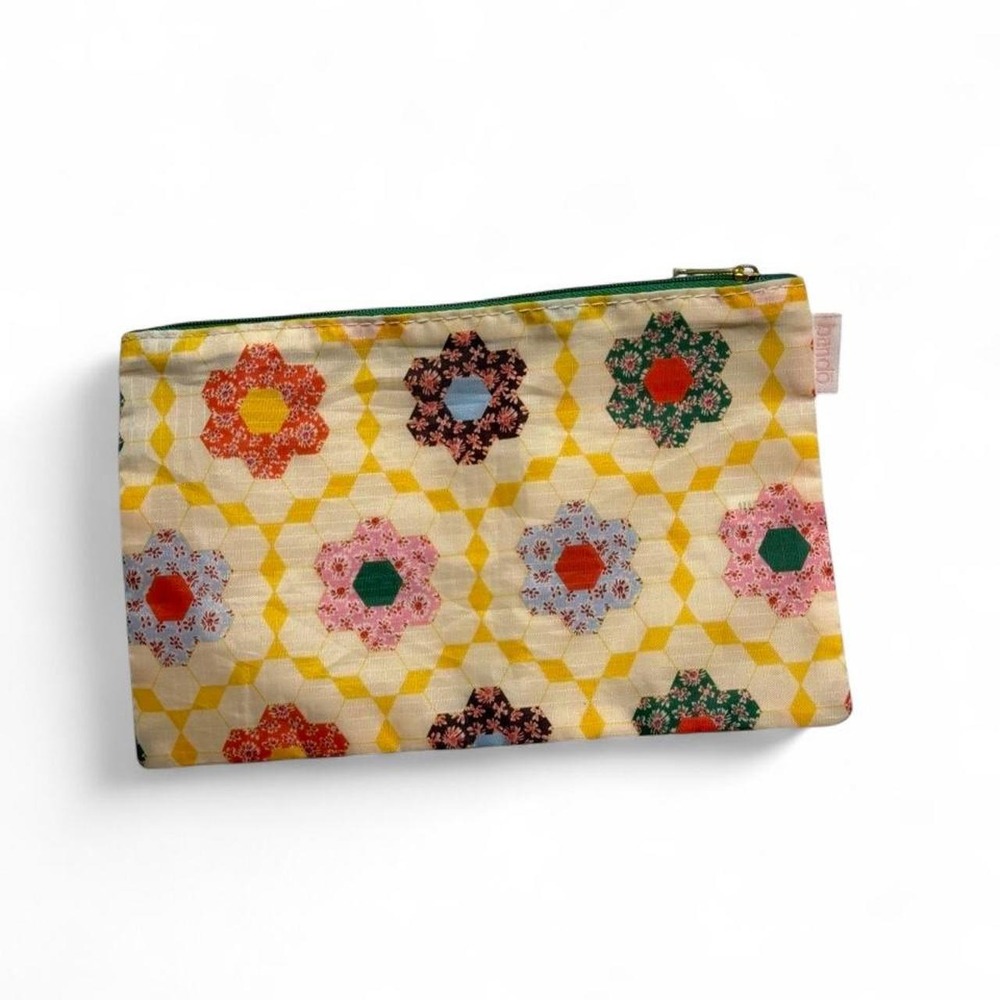 ban.do Quilted Patchwork Pouch. Vibrant cottagecore / grandmacore aesthetic